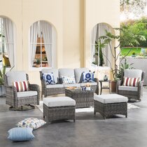 Hampton Bay Layton Pointe 5 Piece Wicker Outdoor Wayfair